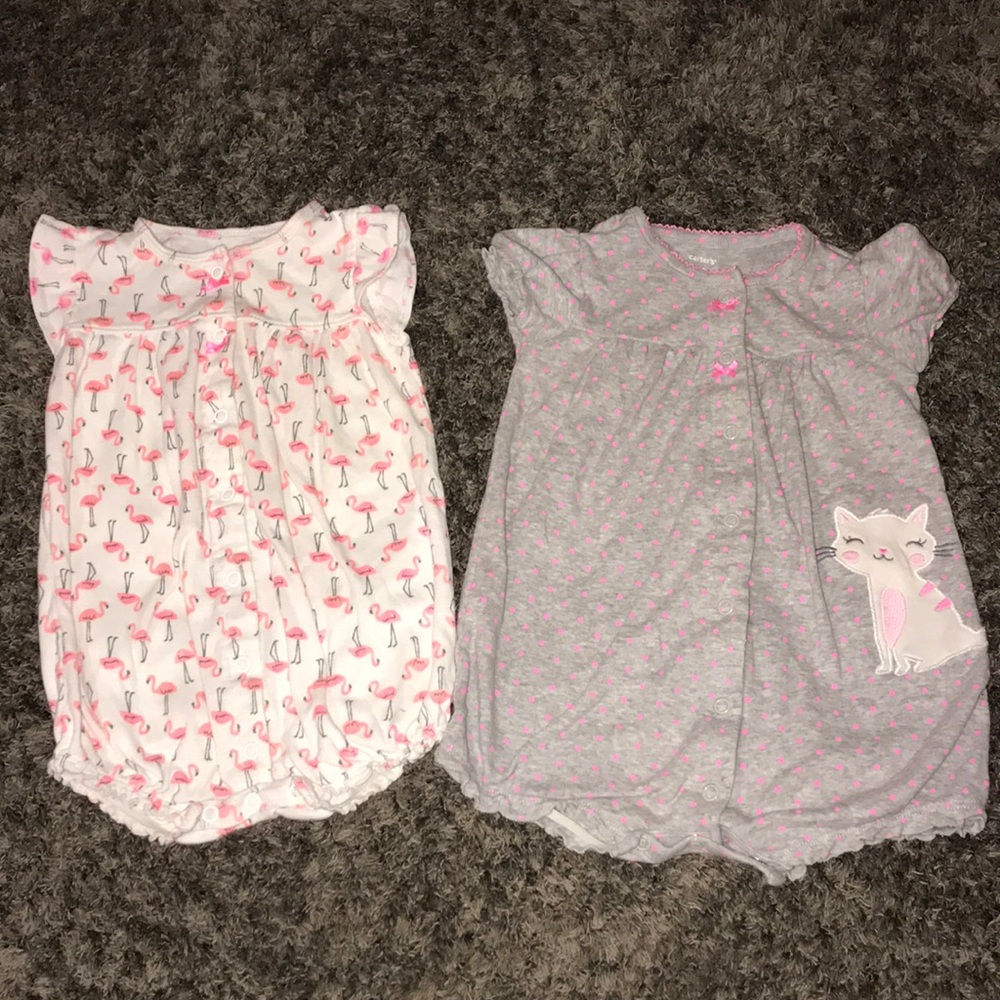 ❌❌ SOLD❌❌Carters “ Baby Girl”  2 Piece Bundle 18M
